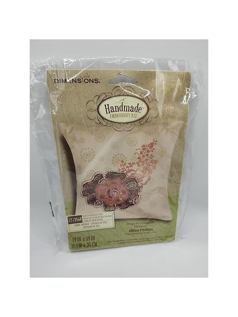 Dimensions Handmade Embroidery Pillow Kit Sealed Craft Kit 15x15